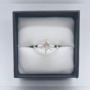 Sterling Silver .925 Pear Shape CZ Ring
